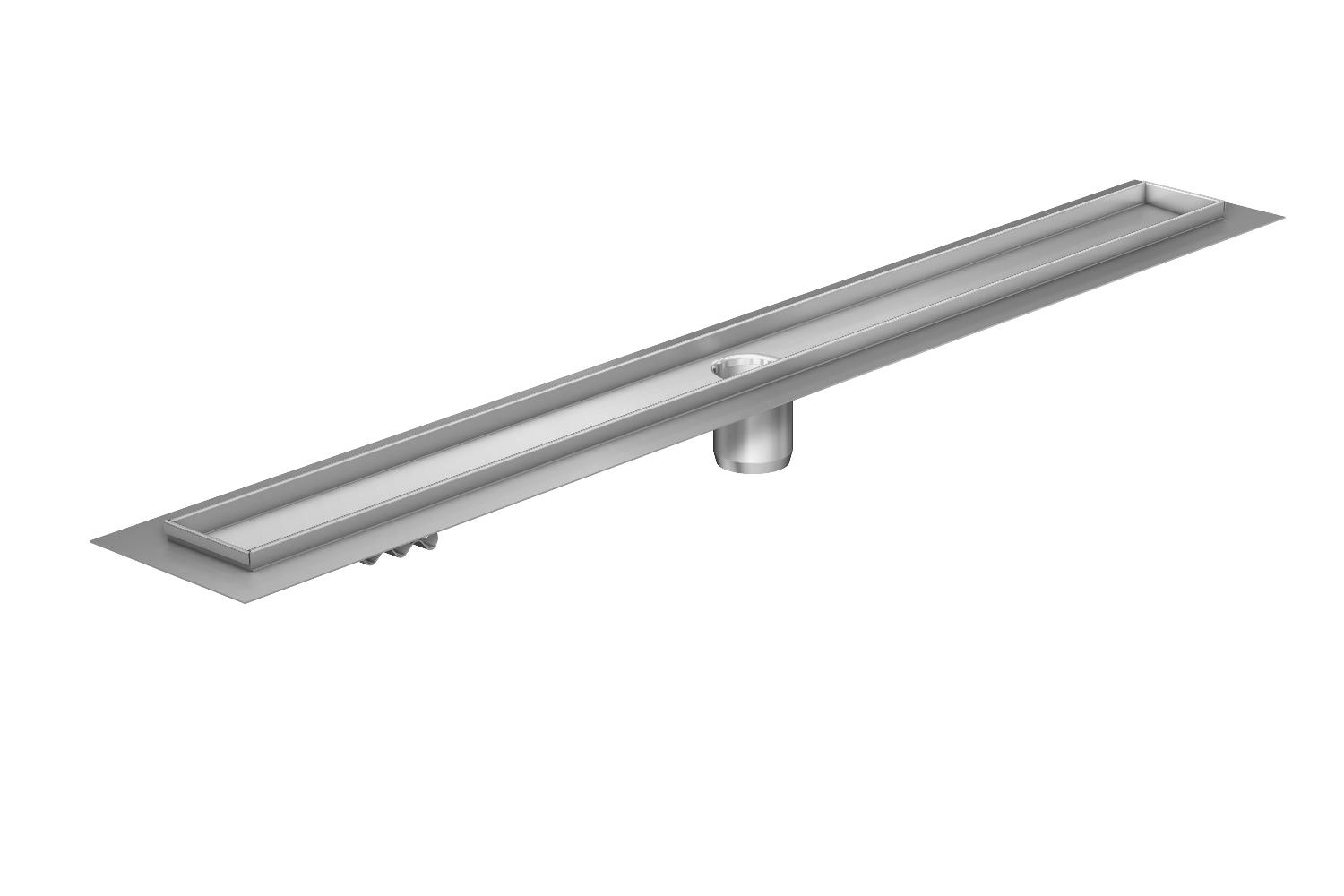 ACO ShowerDrain C 685mm. vloerflens Goot H=18mm onderuitloop 50mm 4087